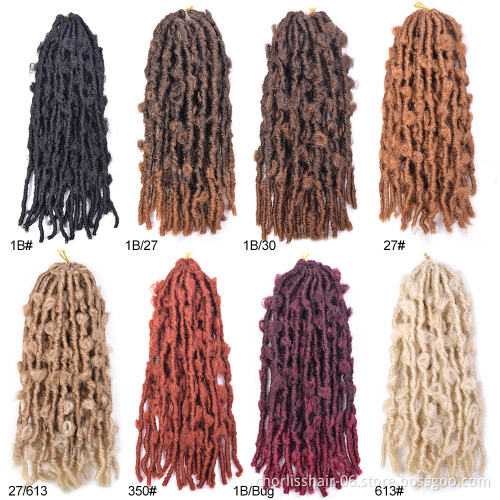 Wholesale River Goddess Locs With Curly Ends Preloop Crochet Hair Synthetic Crochet Braids Twist Braiding Goddess Faux Locs Hair